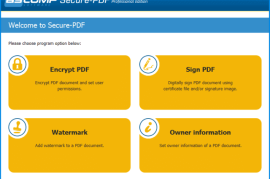 ASCOMP Secure-PDF(PDF文件加密软件) Pro v2.009 便携版