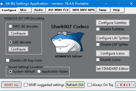 Shark007 Codecs(多媒体编解码器套件) v18.5 绿色版